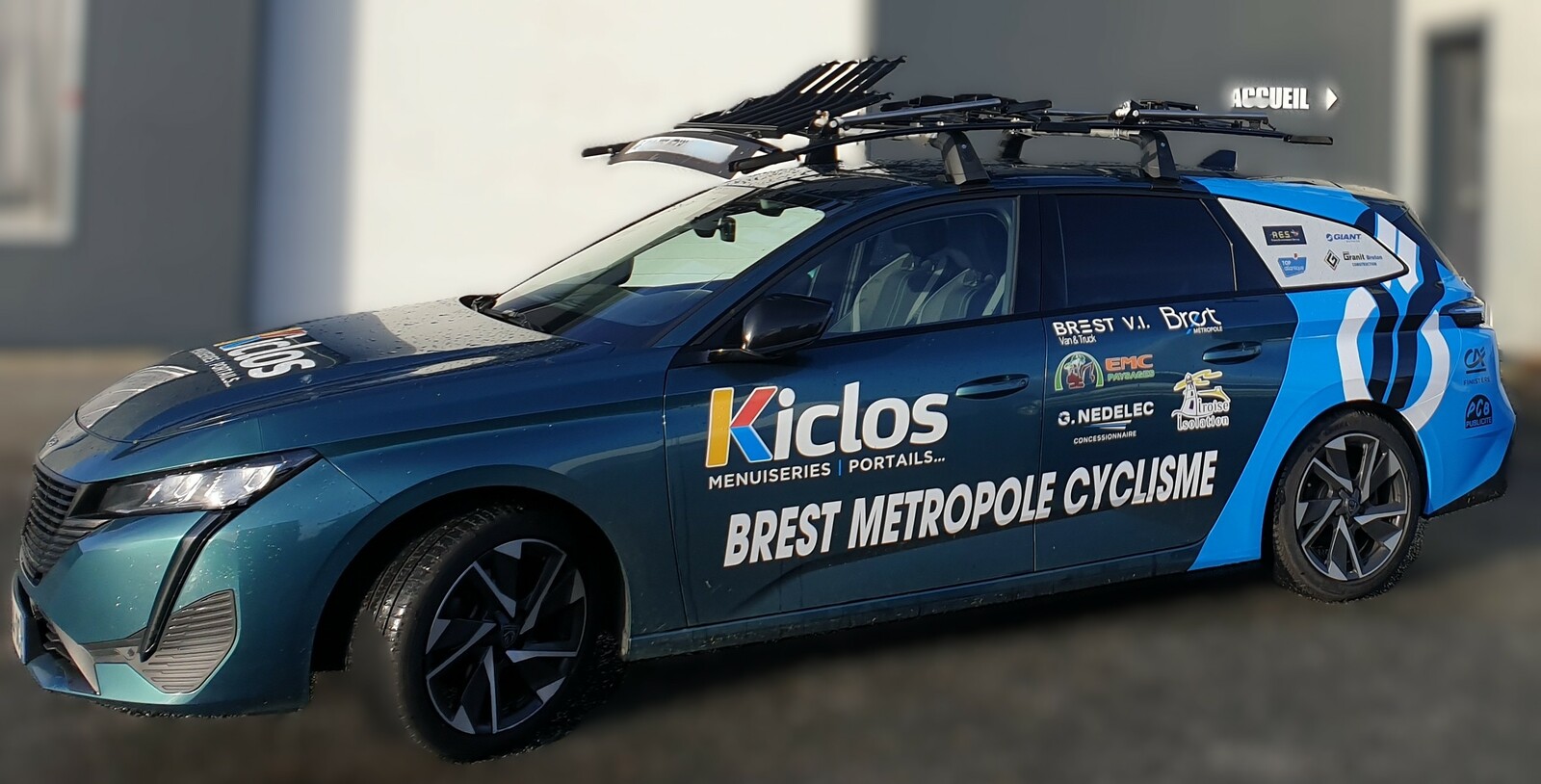 🚗✨ Notre nouvelle 308 est prête à rouler pour le Kiclos Brest Métropole Cyclisme