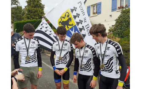 Paul Menke titré au championnat de Bretragne CLM par équipe